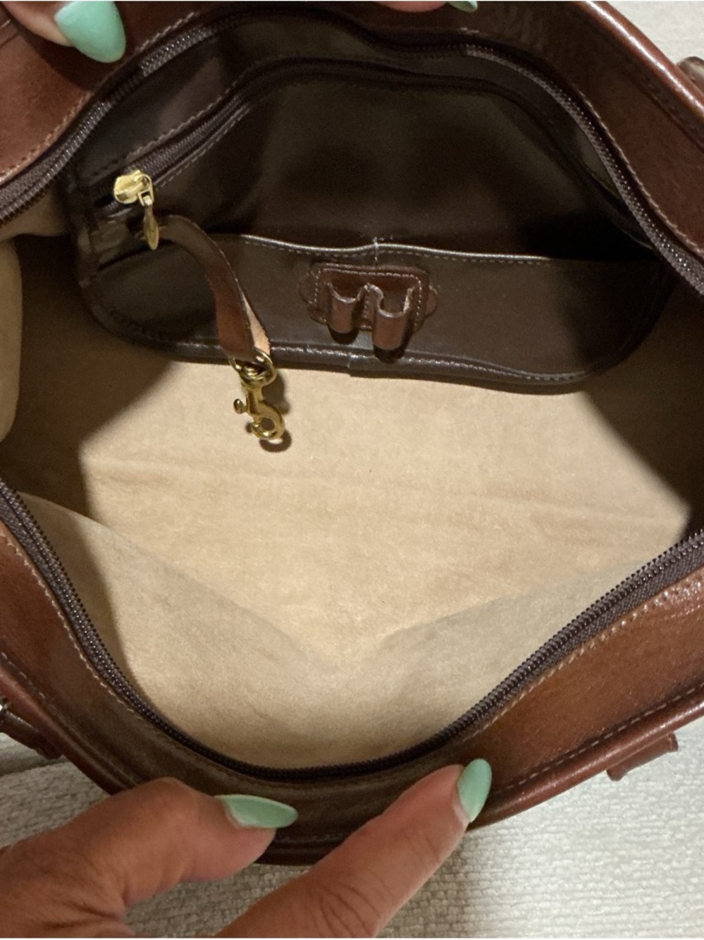 Brahmin vintage Classic Brown Woven Leather Tote - Picture 5 of 5
